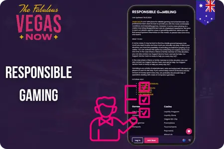 Responsible Gaming at Vegas now online casino