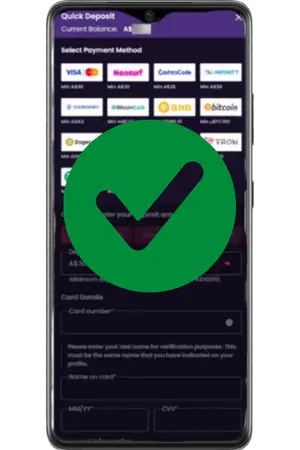 Vegas Now Casino instant deposit confirmation